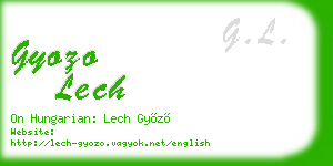 gyozo lech business card